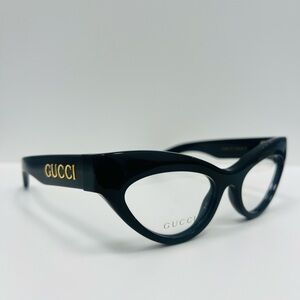 Gucci GG1295O 001 Black Cateye Eyeglasses